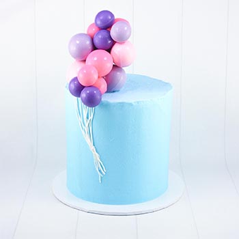 Floating Balloons Cake