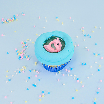 Pool Decorated Cupcakes