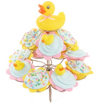 Flowers and Ducks Cupcakes