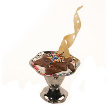 Tuile Garnish and Sundae Cup