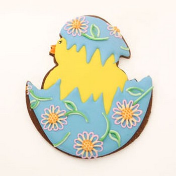 Chick and Cracked Egg Easter Cookie