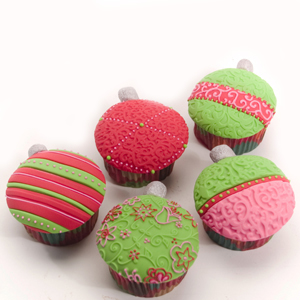 Ornament Cupcakes with Texture