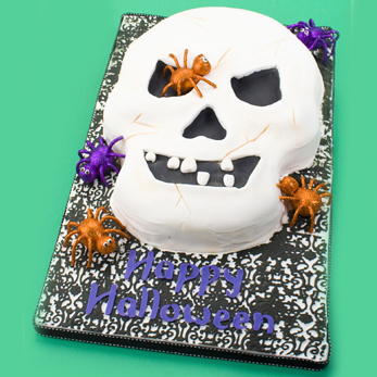 Halloween Skull Cakes