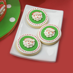 Santa Face Cookies