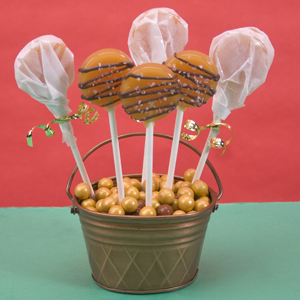 Salted Caramel Lollipops