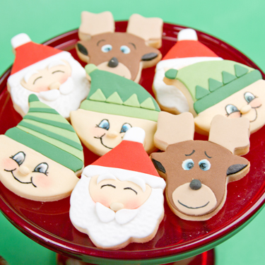 Santa Elf and Reindeer Cookies