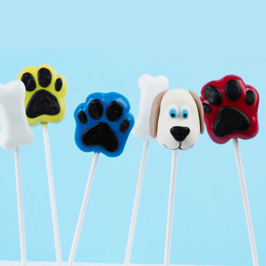 Puppy Pawprint Cake Pops