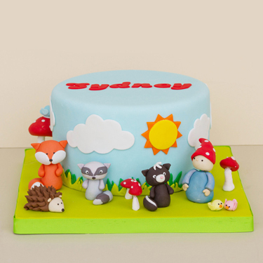 Woodland Creatures Cake