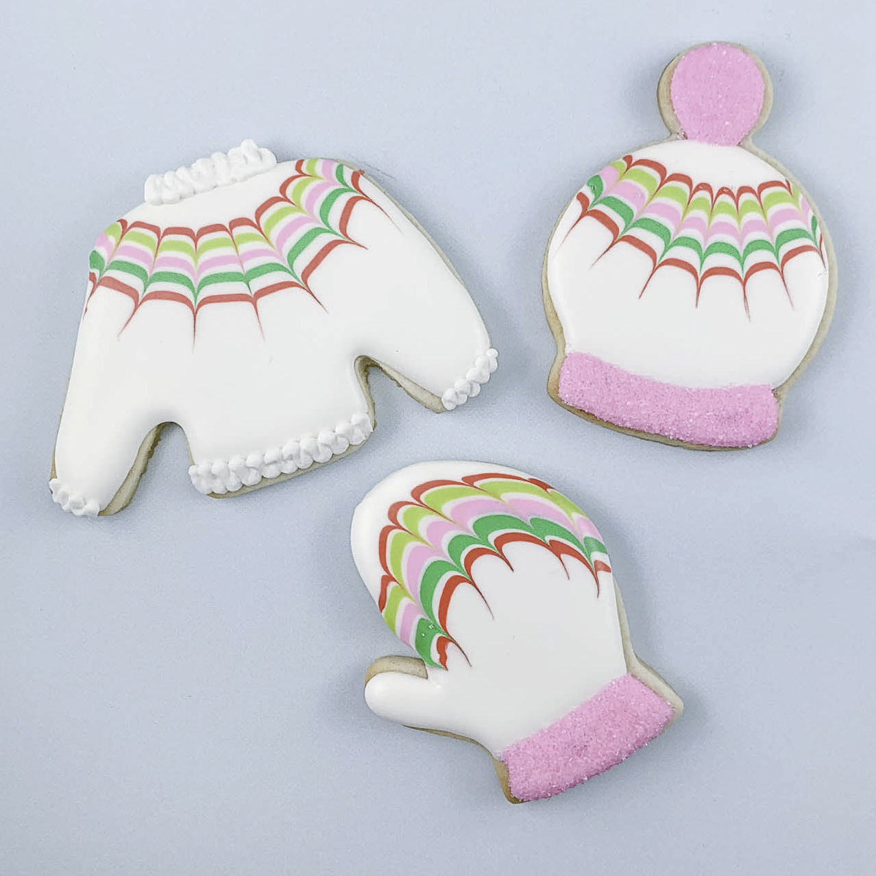 Winter Decorated Sugar Cookies