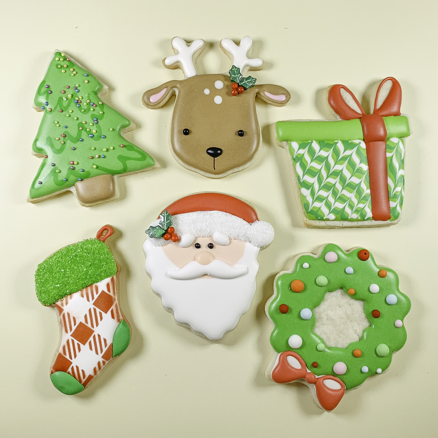 Santa & Reindeer Sugar Cookies