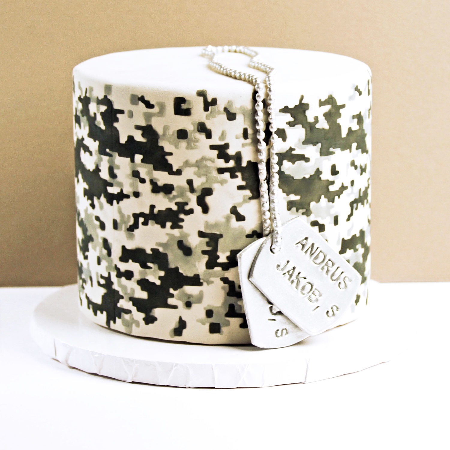 Digital Camo Cake