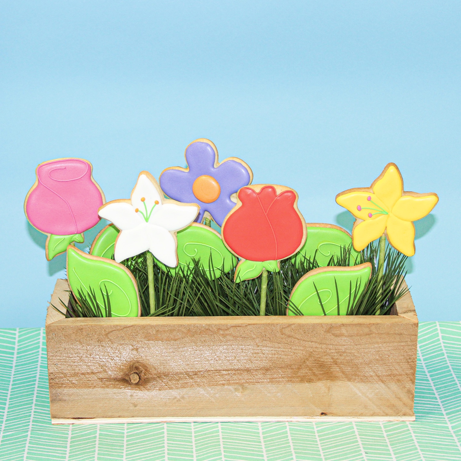 Flower Box Cookies