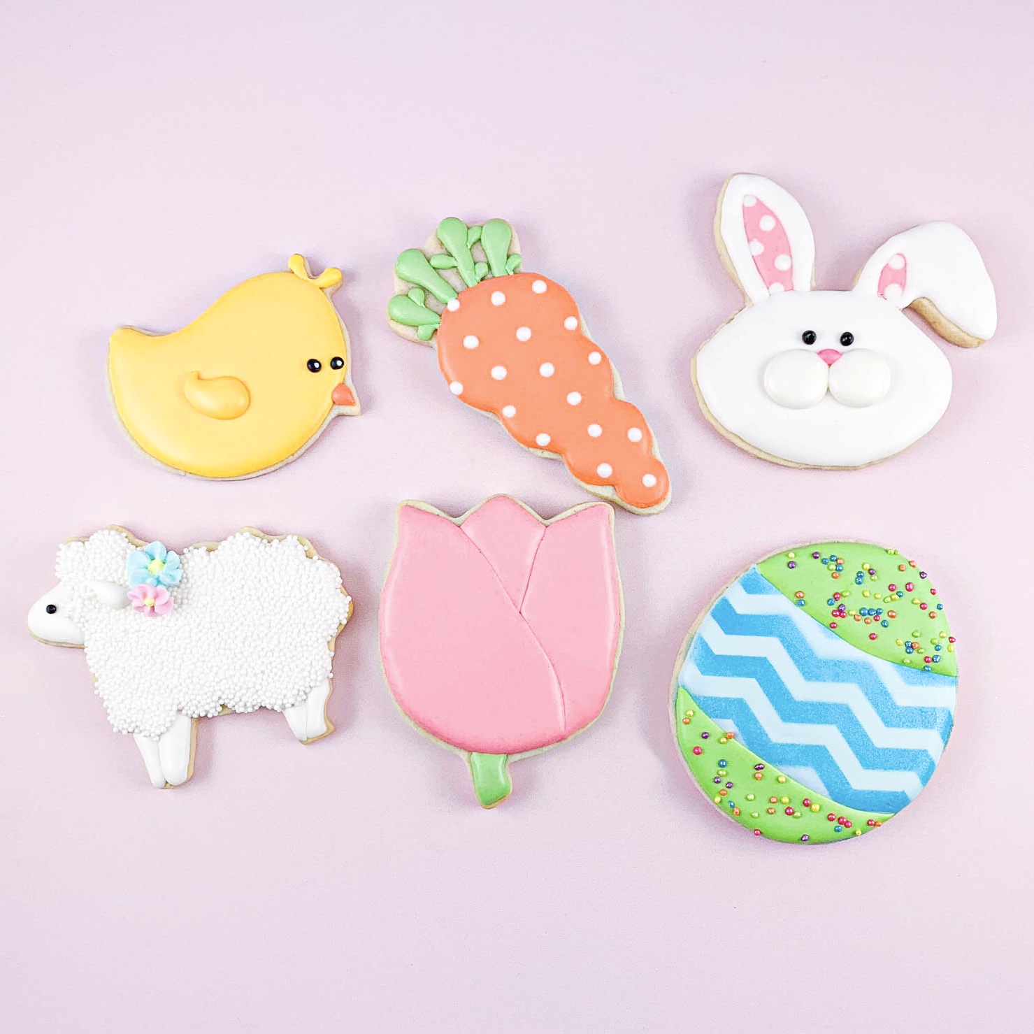 Pastel Easter Cookie Set