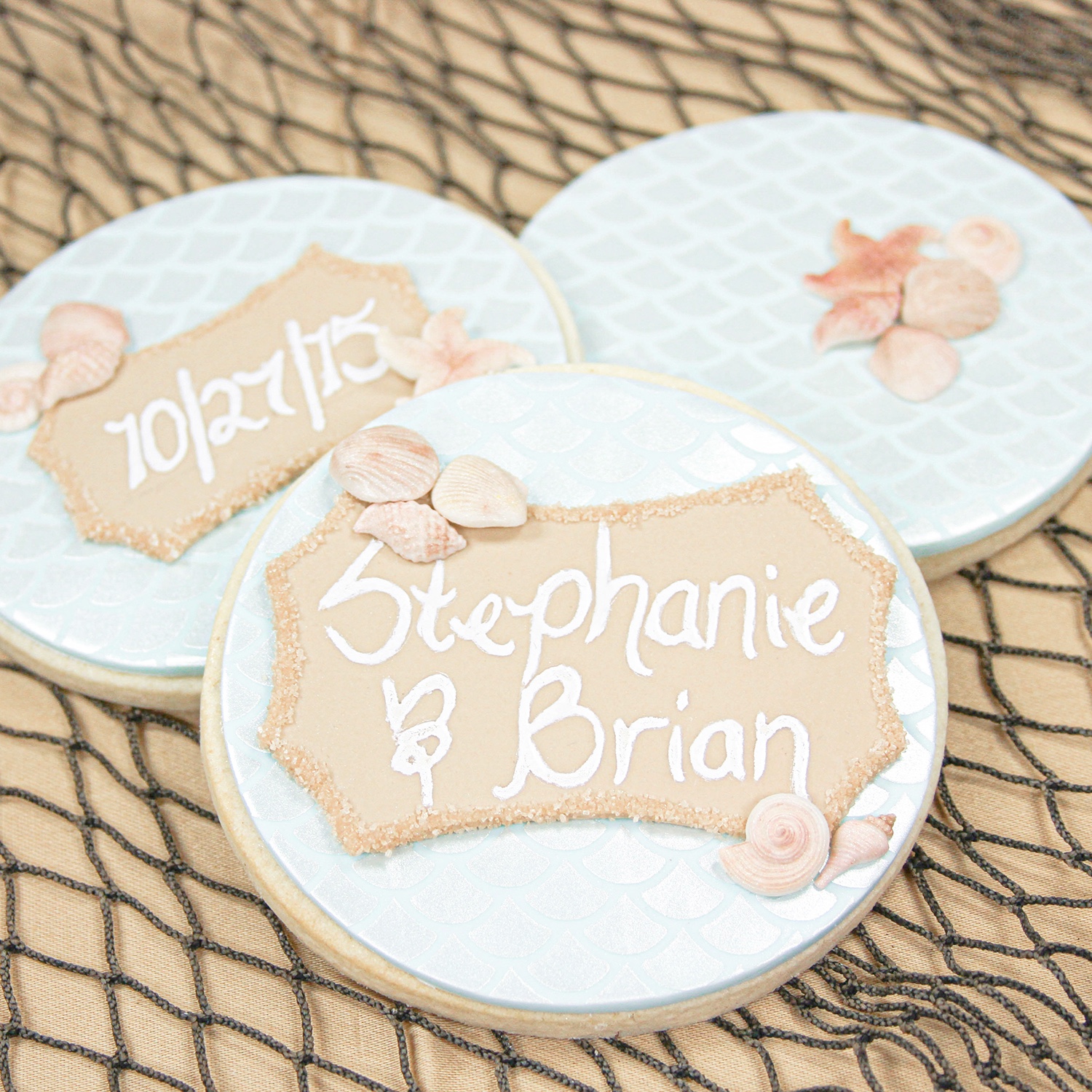 Beach Wedding Cookies