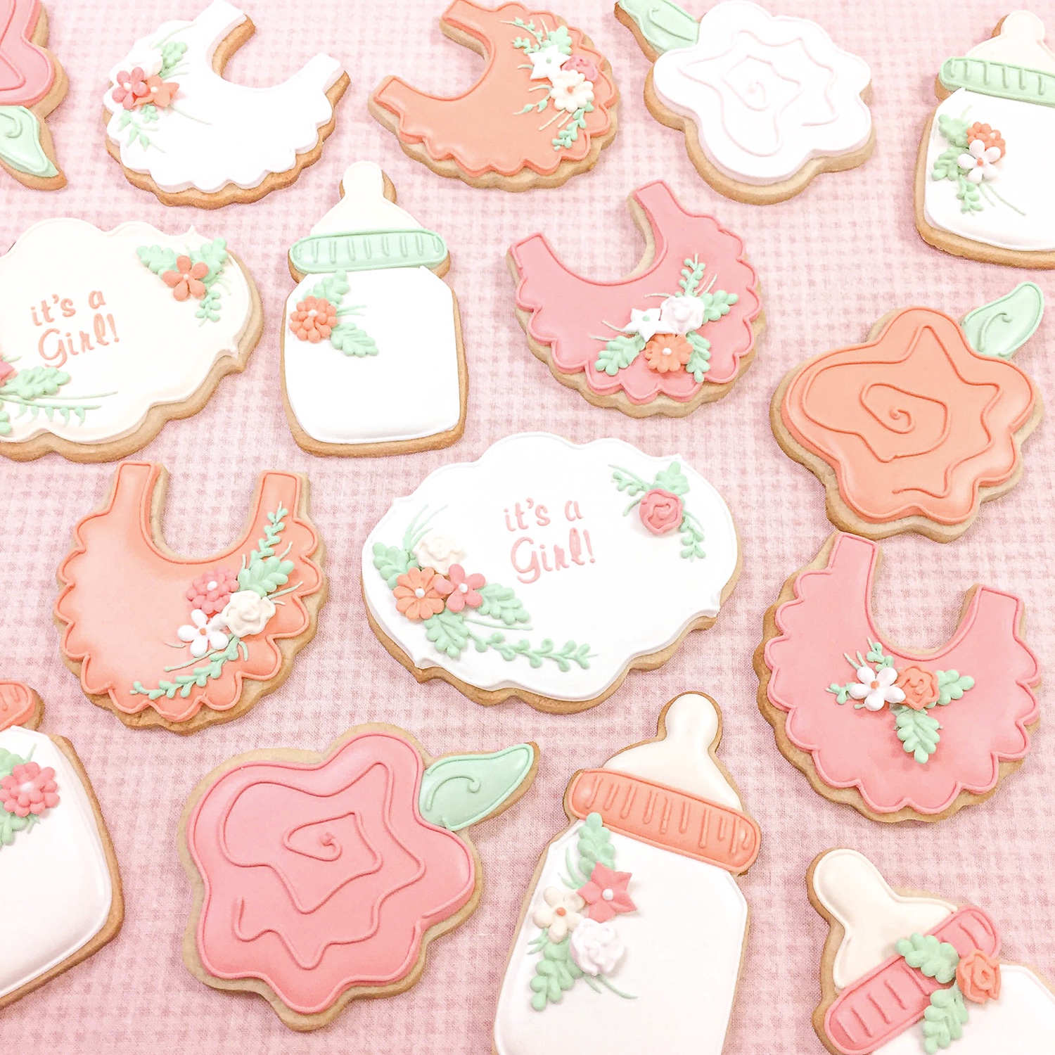 Floral Baby Shower Cookies