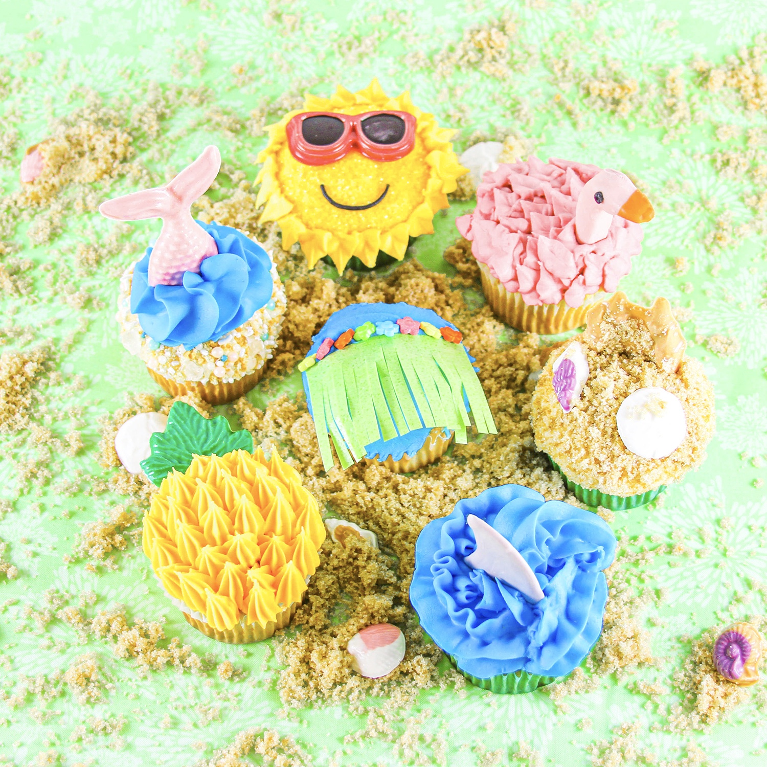 Beach Day Cupcakes