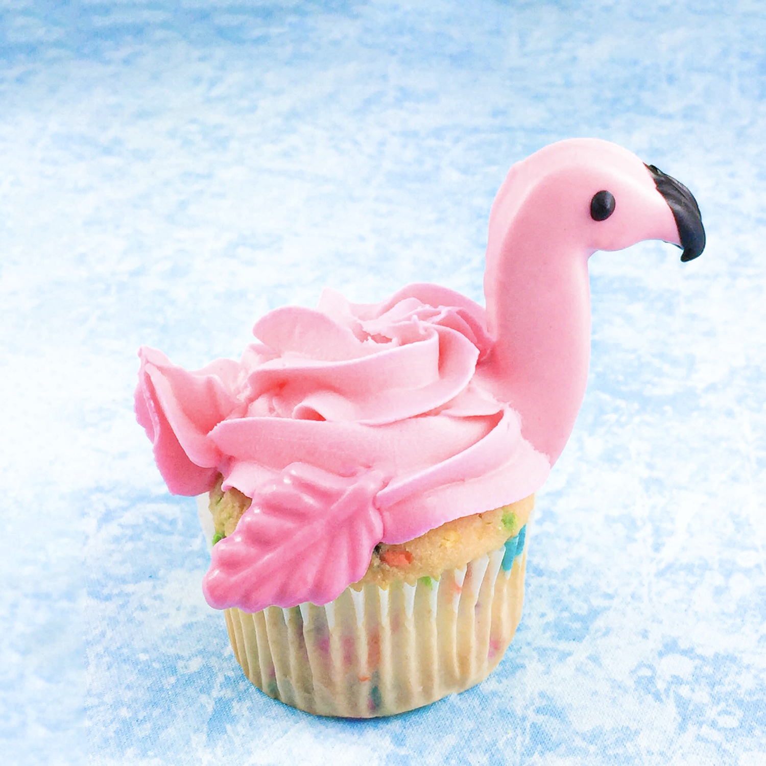 Feathery Flamingo Cupcake