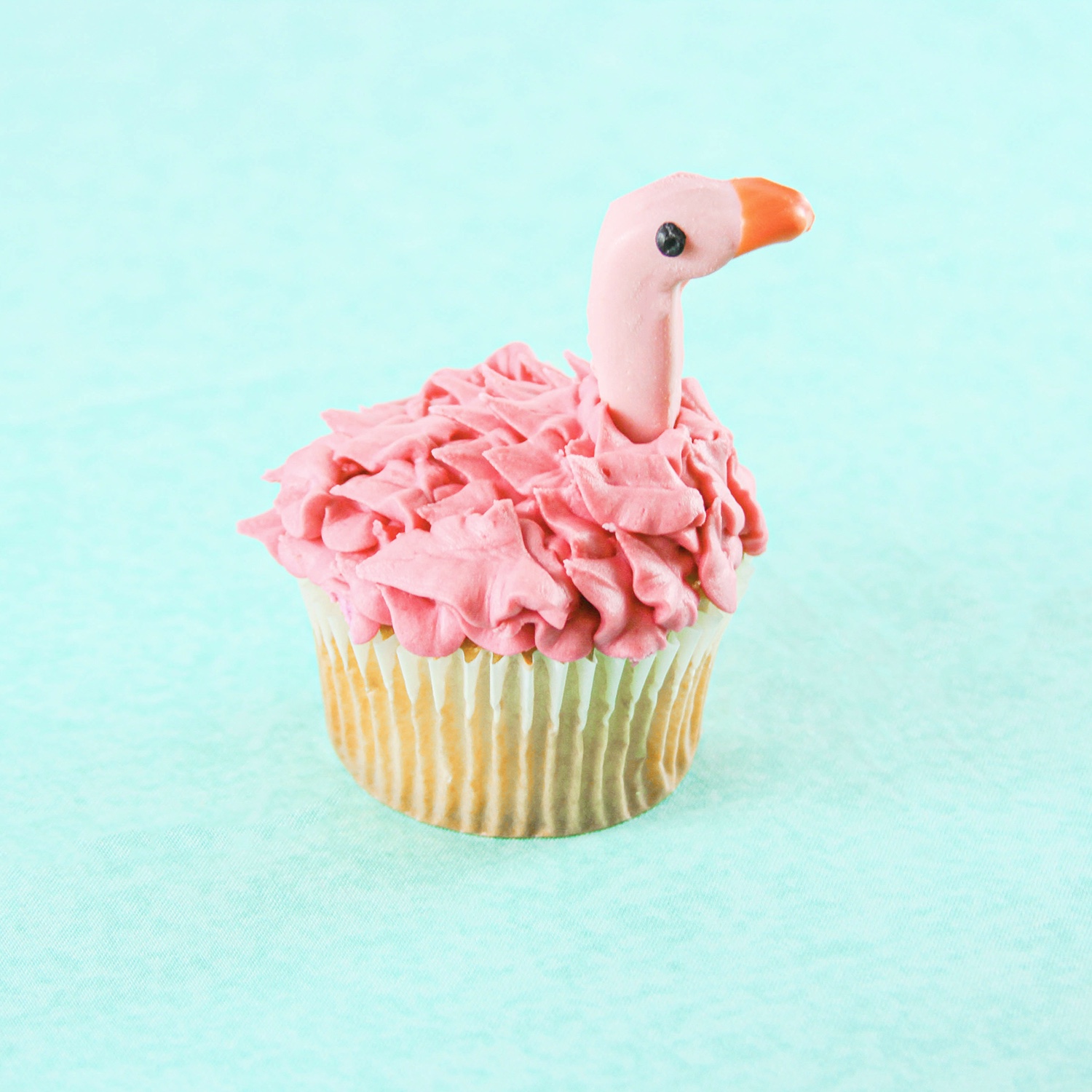 Fluffy Flamingo Cupcake