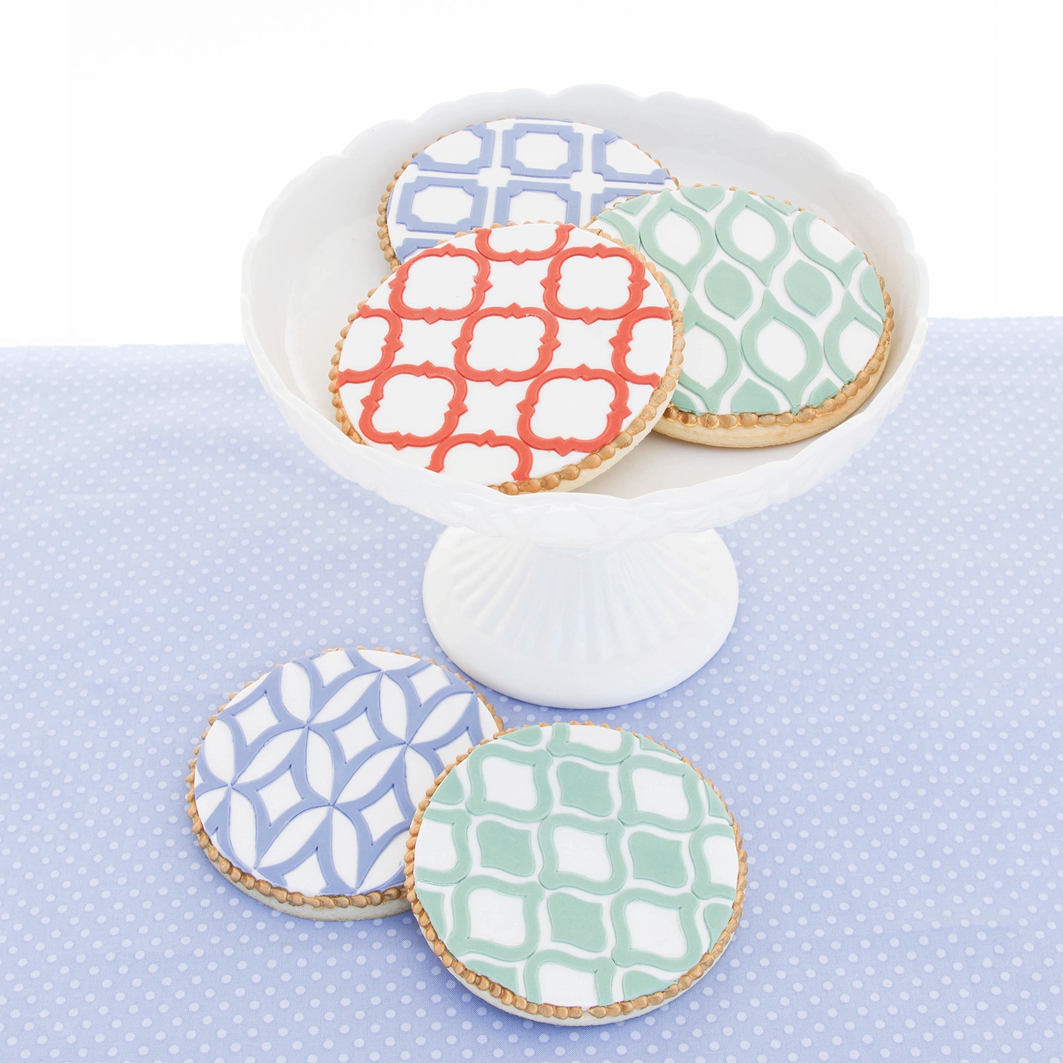 Fondant Pattern Cookies