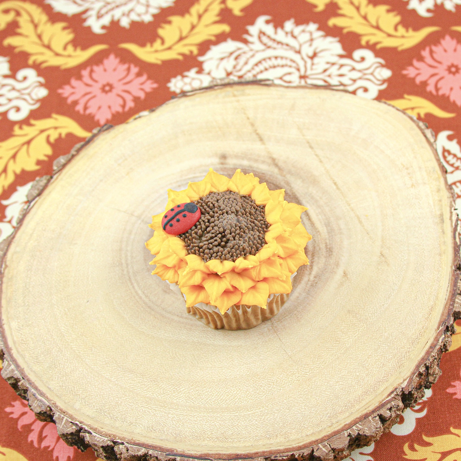 Fall Sunflower Cupcake