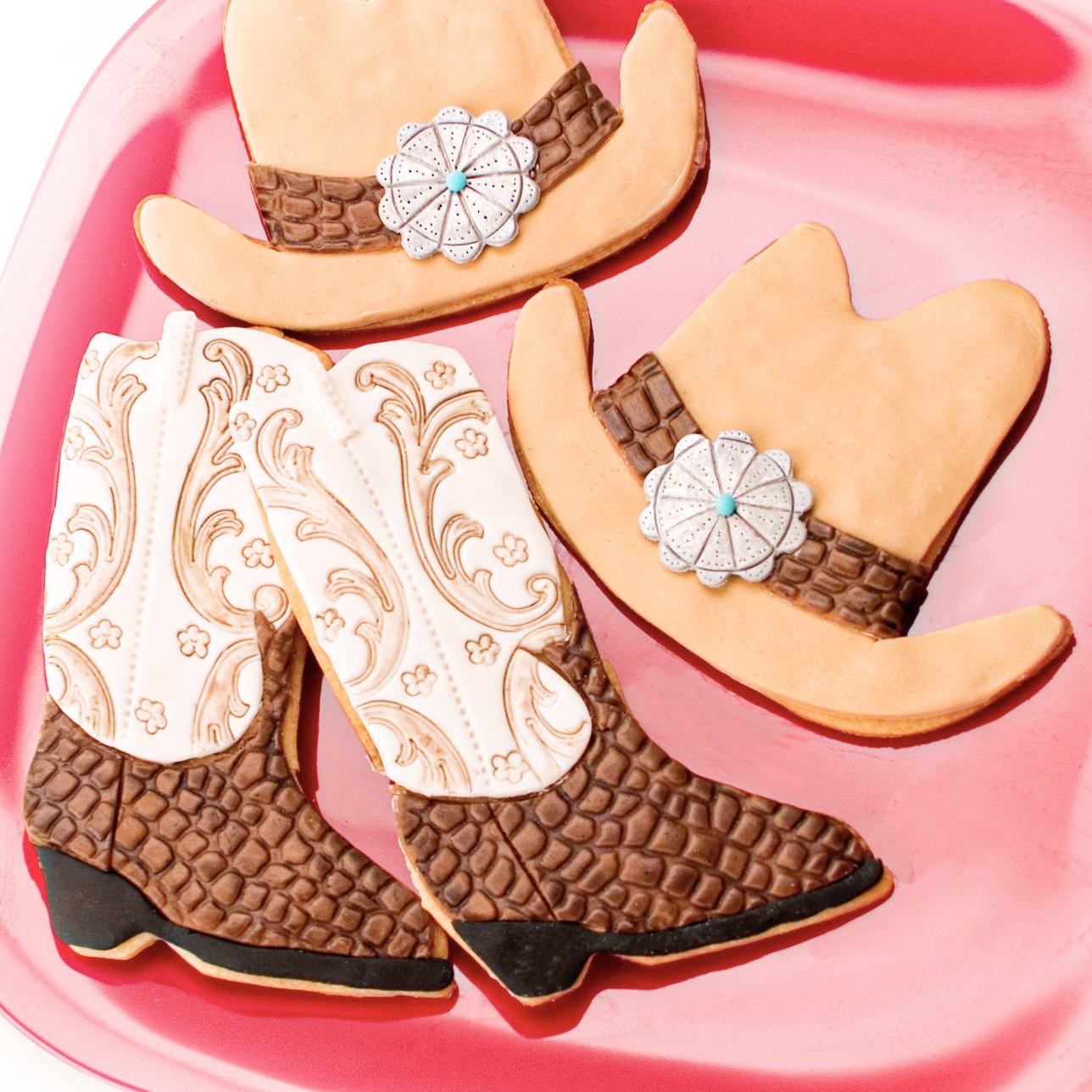 Cowboy Hat & Boots Cookies