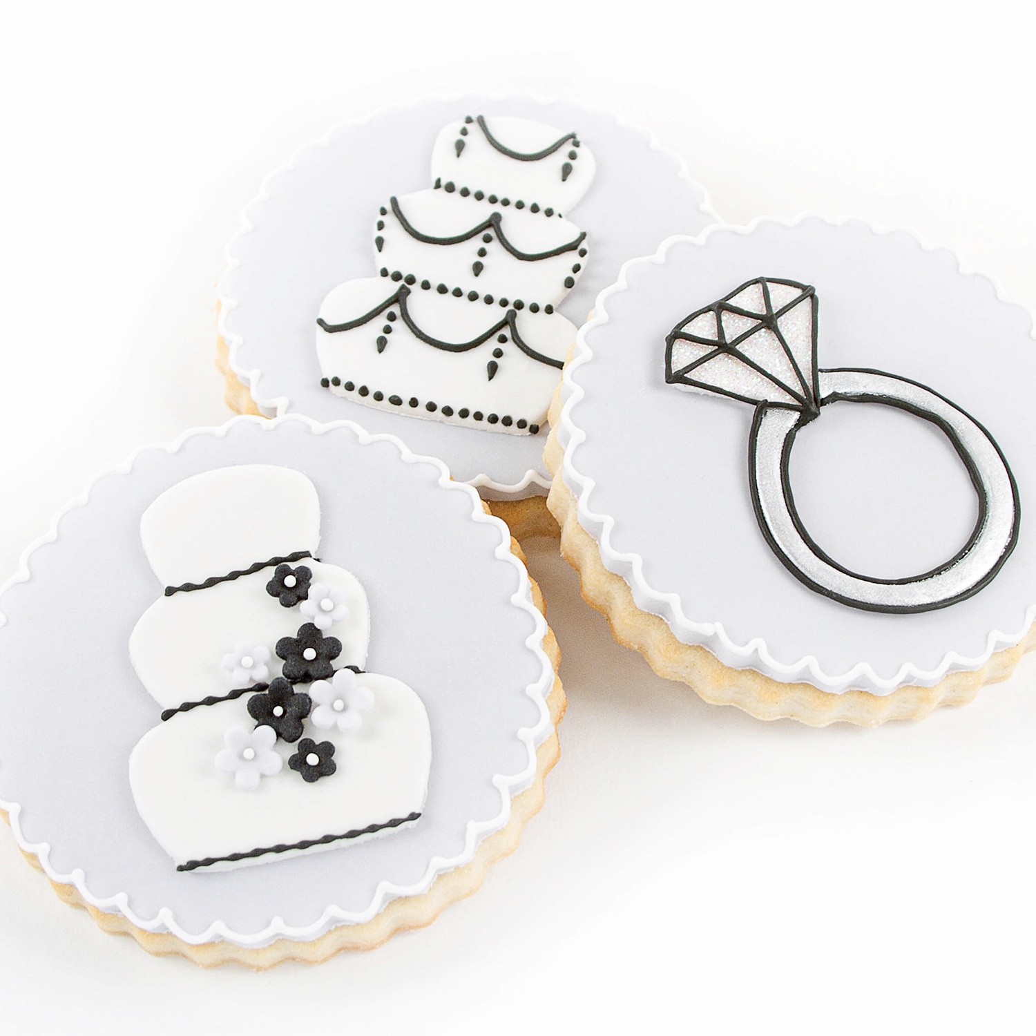 Wedding Cutie Cutter Fondant Cookies