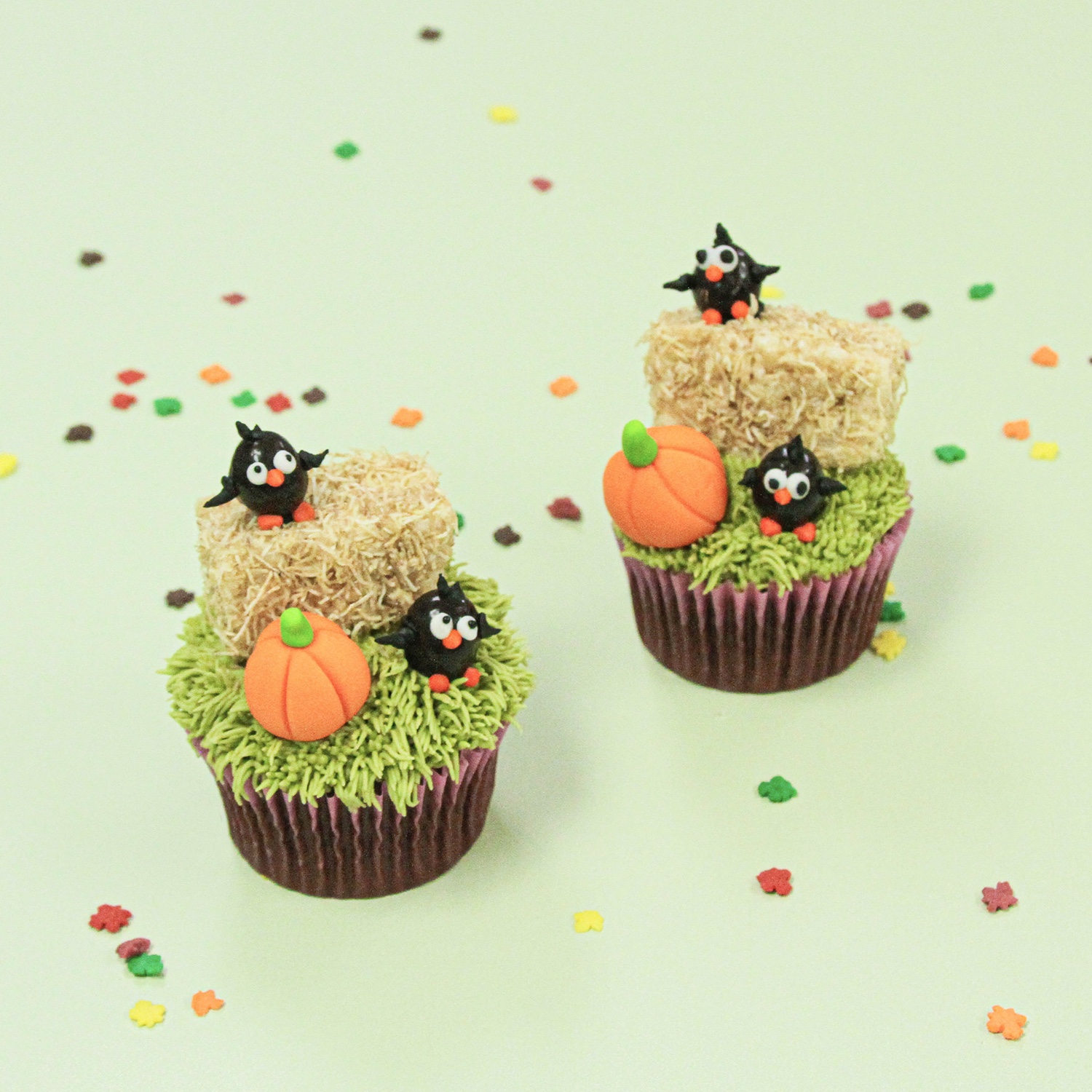 Fall Scene Cupcake