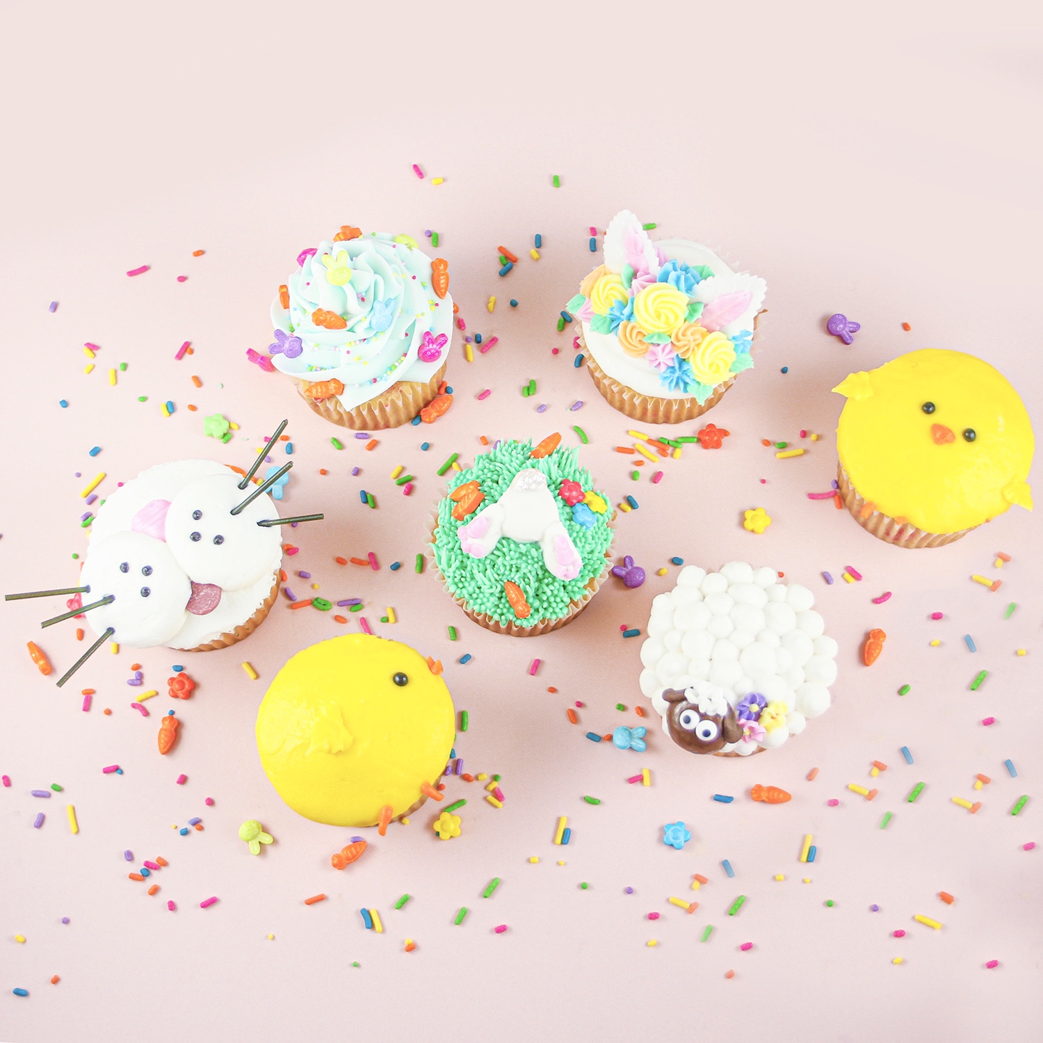 Assorted Easter Cupcakes