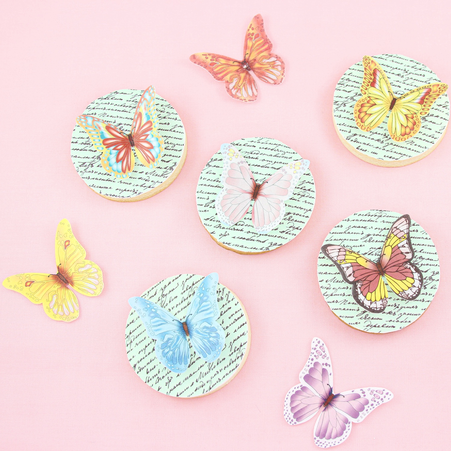 Printed Butterfly Cookies