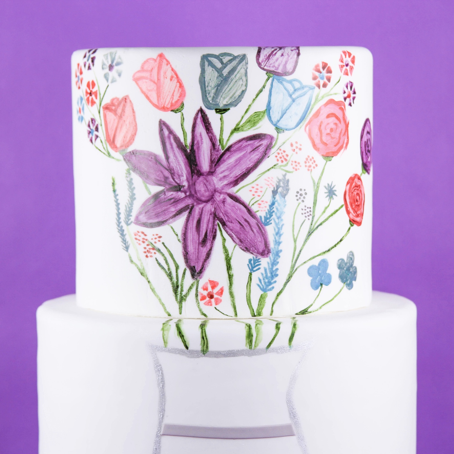 Floral Vase Cake Country Kitchen SweetArt Cake, Candy and Cookie Ideas