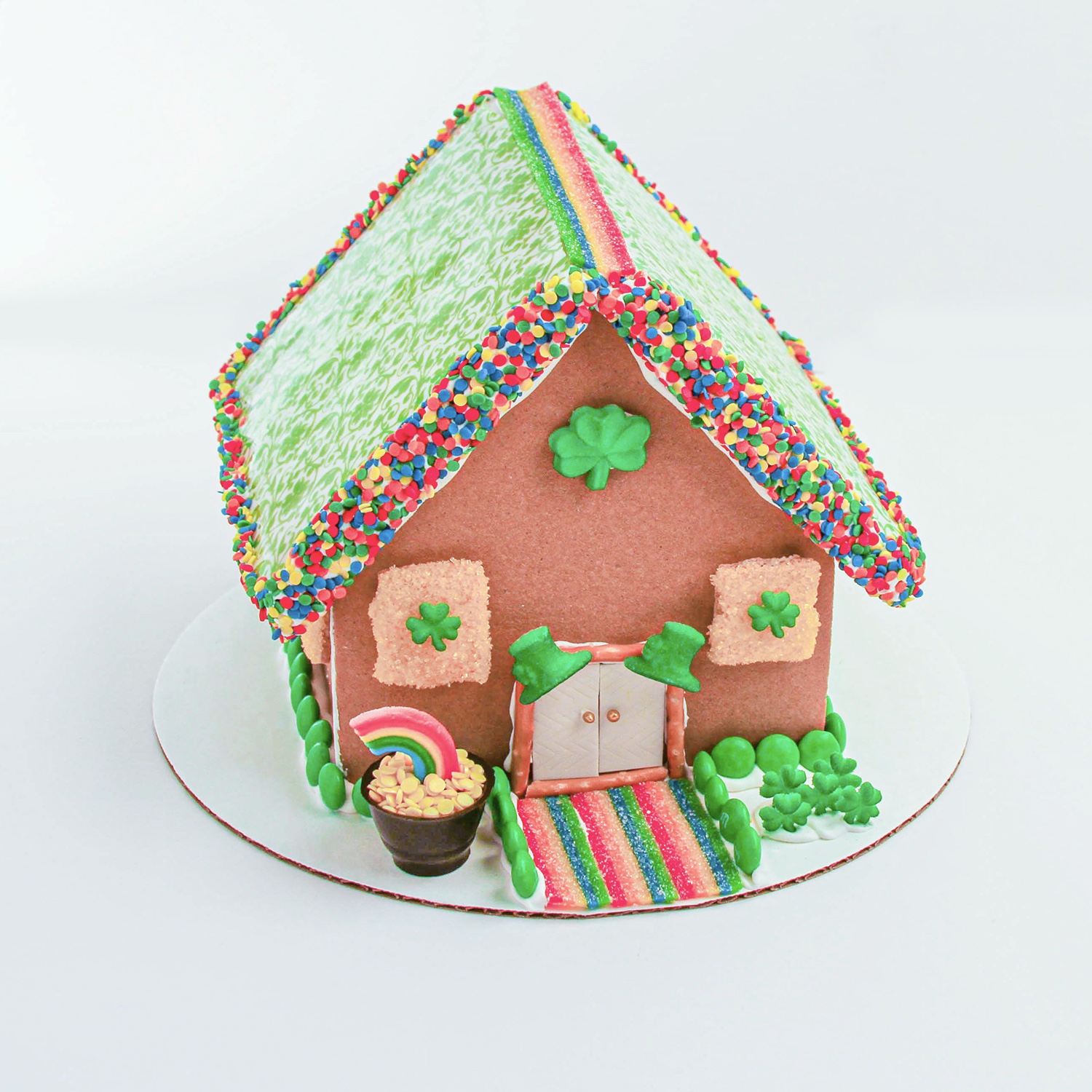 St. Patrick's Day Gingerbread House