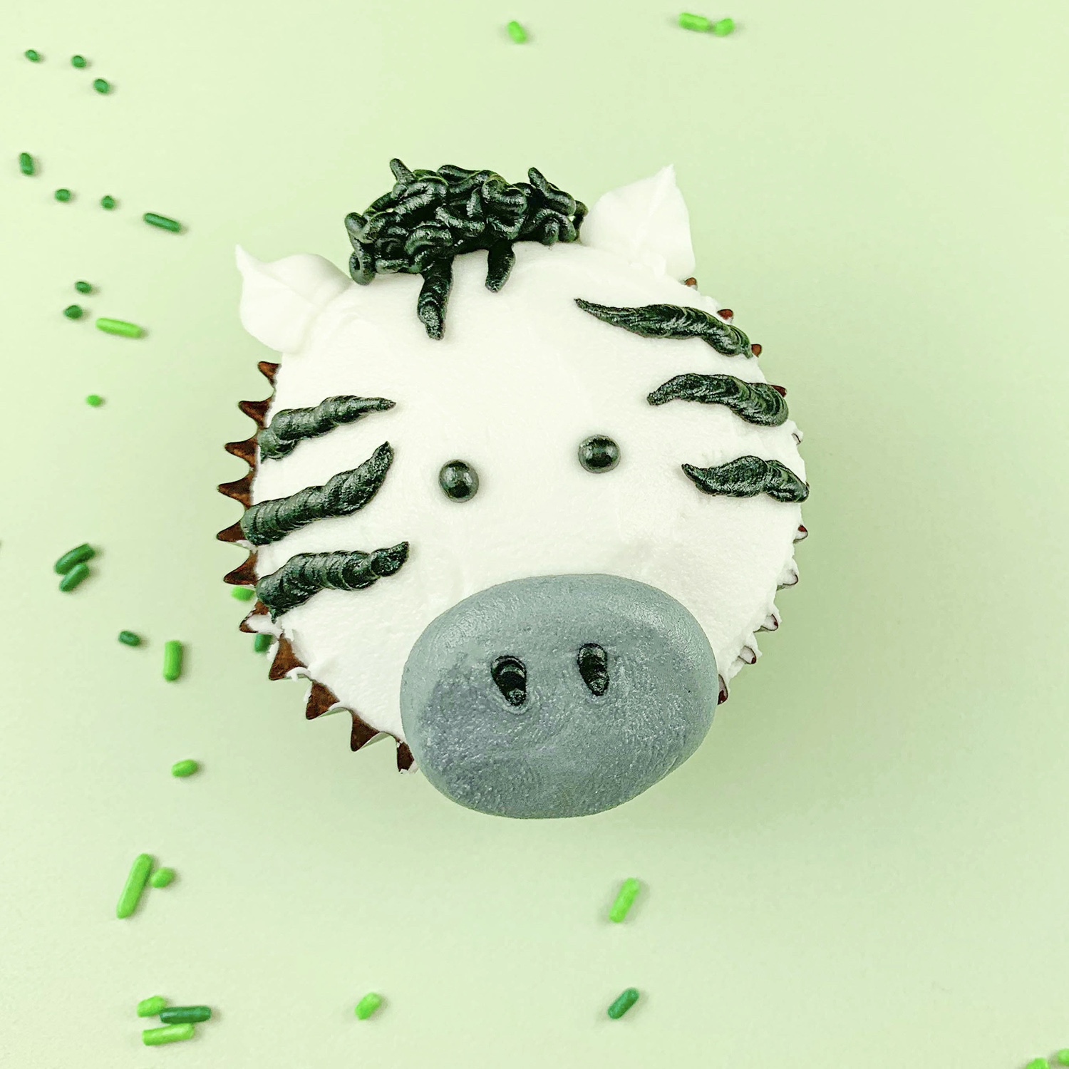 zebra cupcake