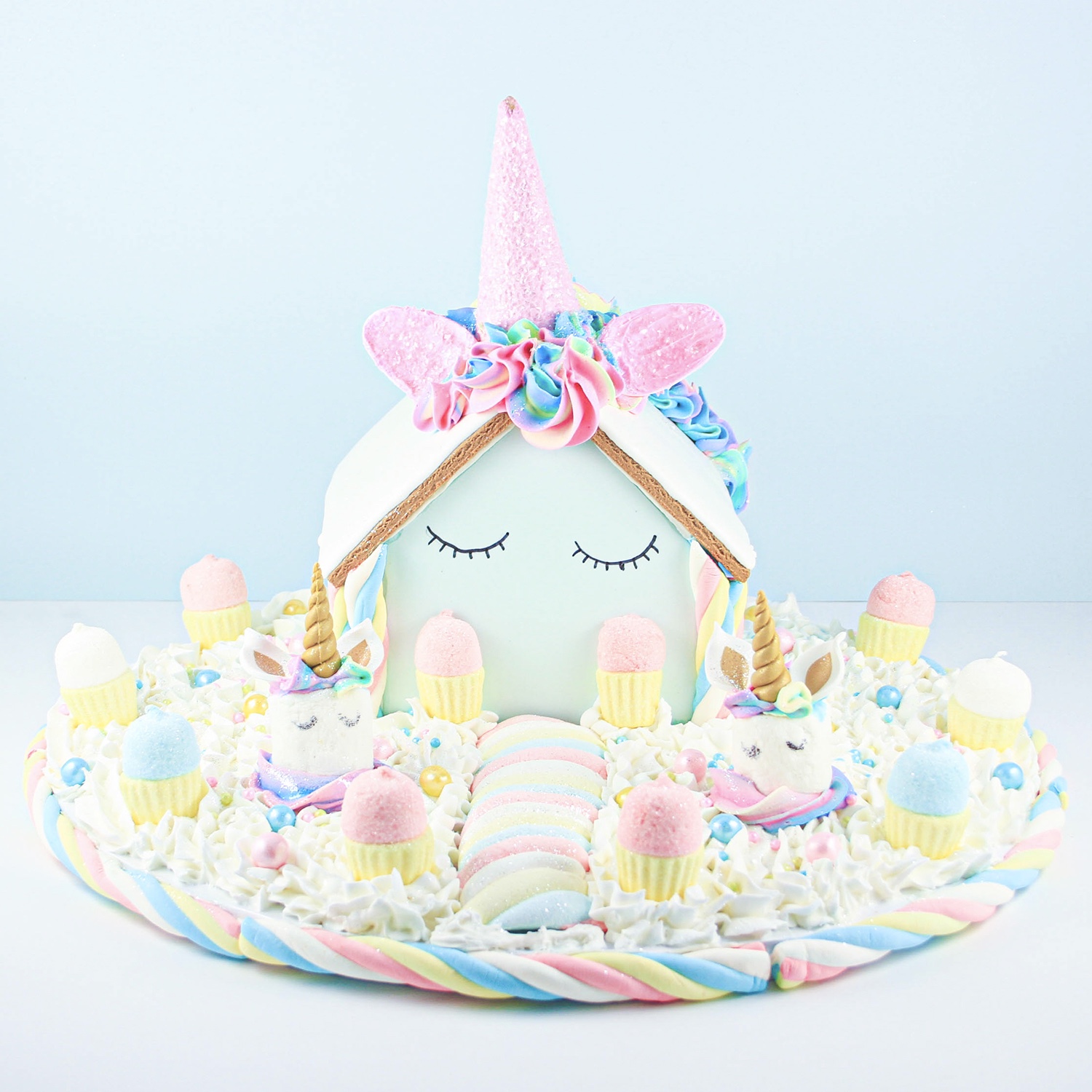Unicorn Gingerbread House Country Kitchen SweetArt Unicorn gingerbread house country kitchen sweetart
