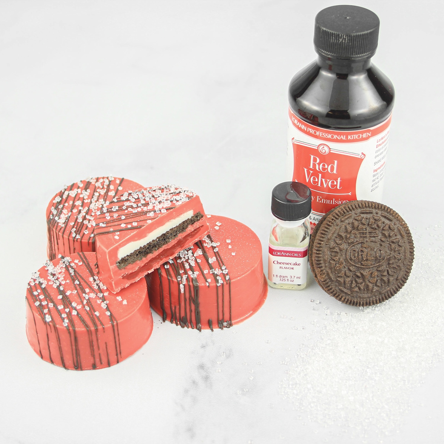 Red Velvet Cheesecake Chocolate Covered Oreos