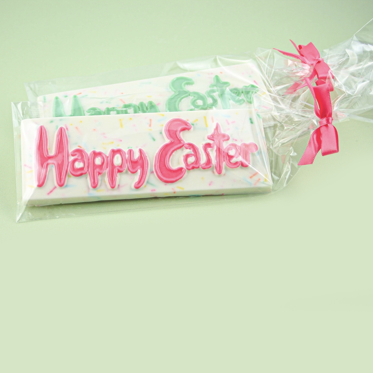 Happy Easter chocolate molded candy bar