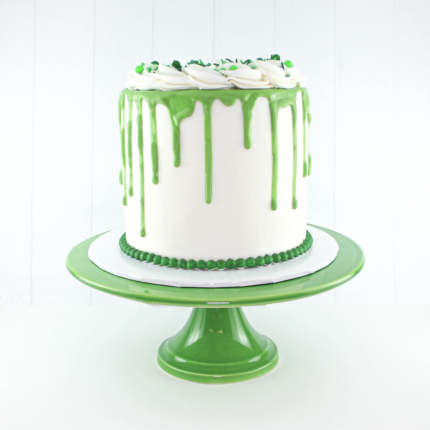 Green Drip Cake