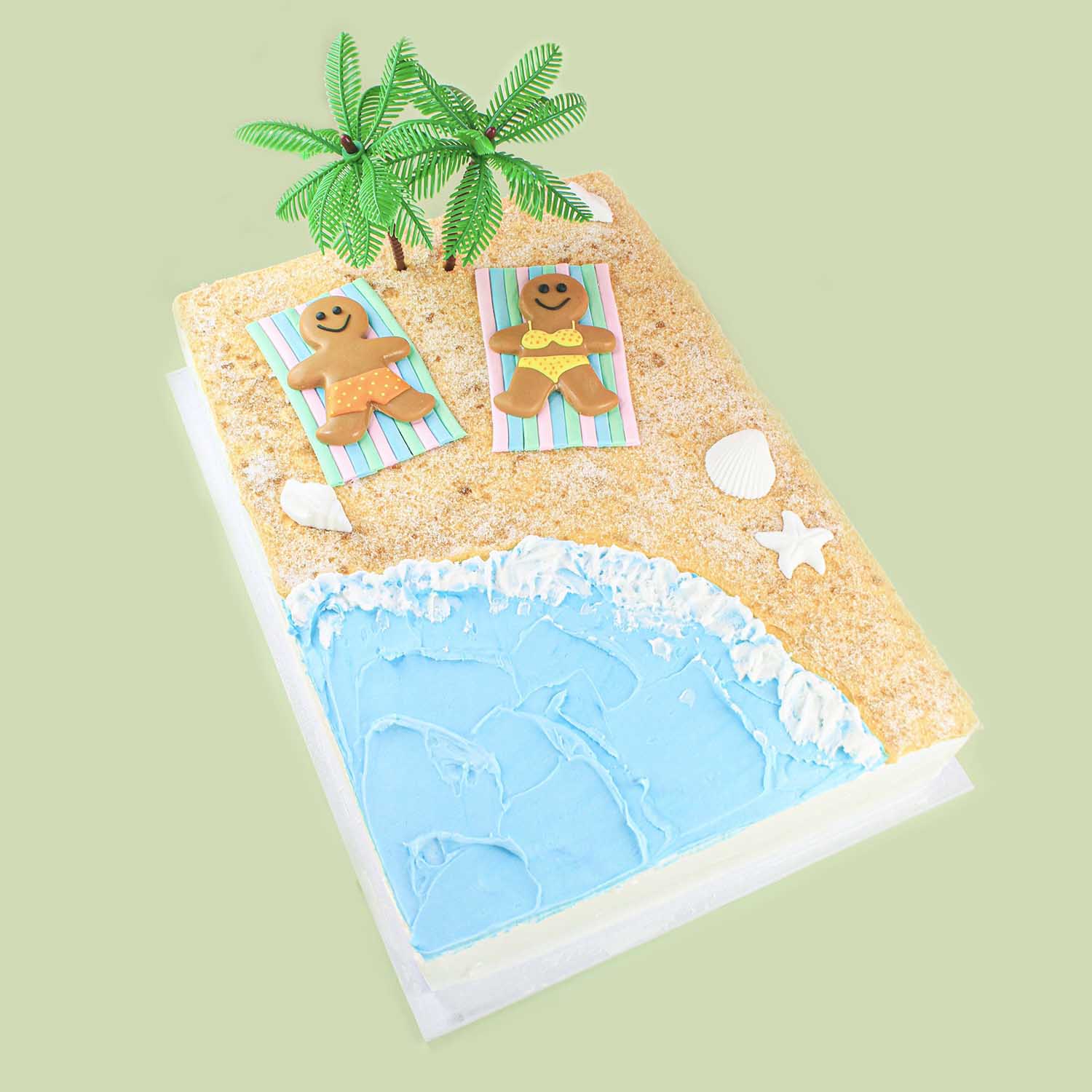 Gingerbread at the Beach Sheet Cake