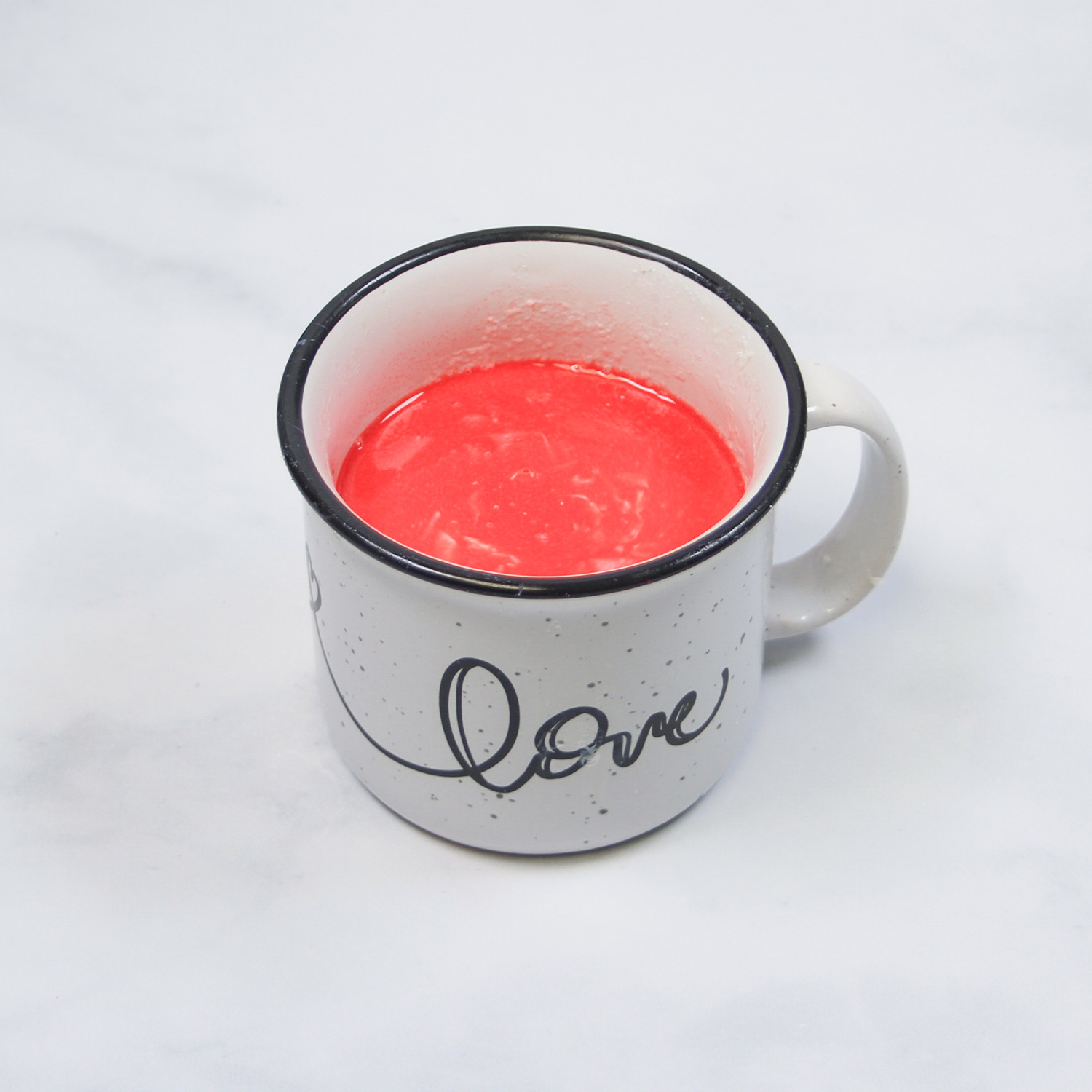 Apple cider bomb dissolved in the hot milk