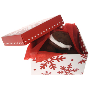 Luxury belgian chocolate selection in Red ballotin with ribbon 200g (5425001662005)