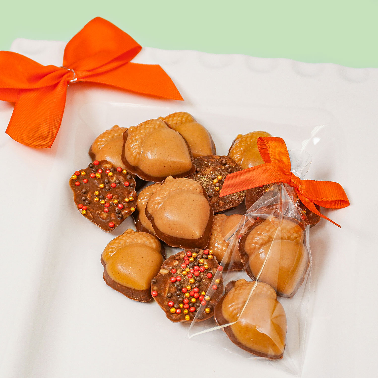 Acorn Peanut Butter Crunch Bark in Cello Bag