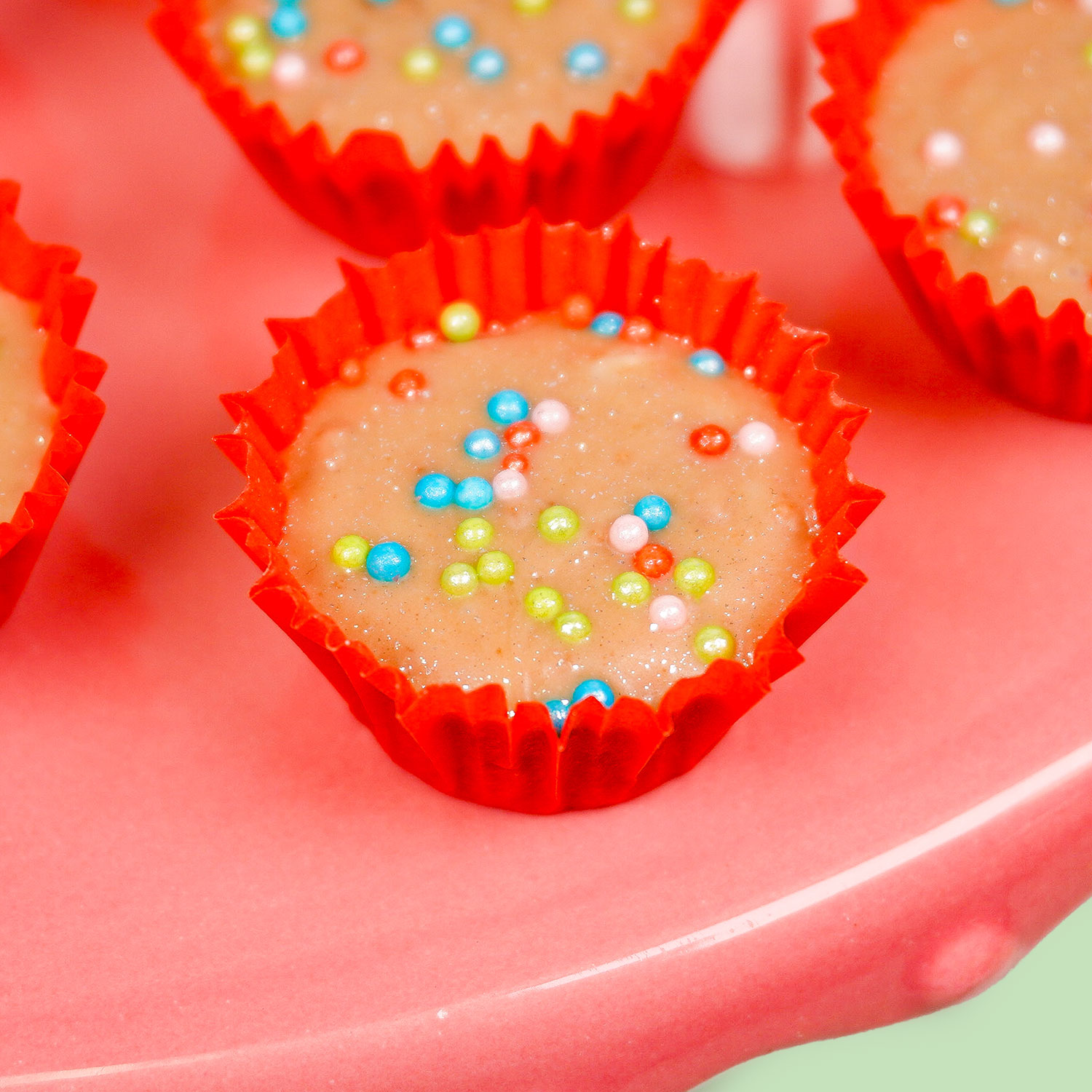 Cookie Butte Meltaway in Red Candy Cup with Sprinkles