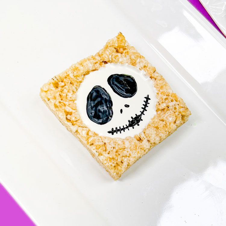 jack skellington dessert finished