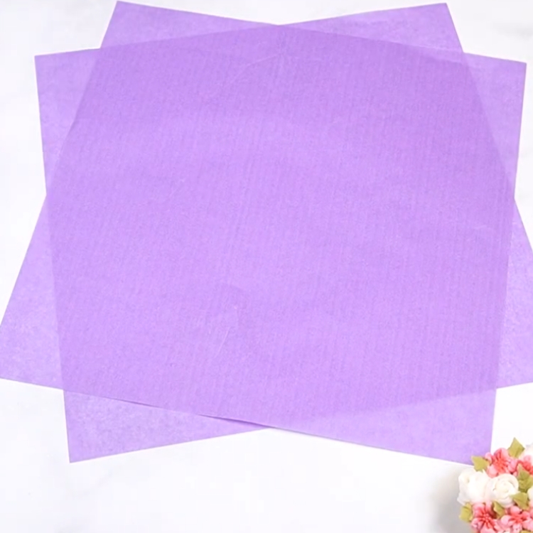 laying out food safe tissue for a cupcake bouquet