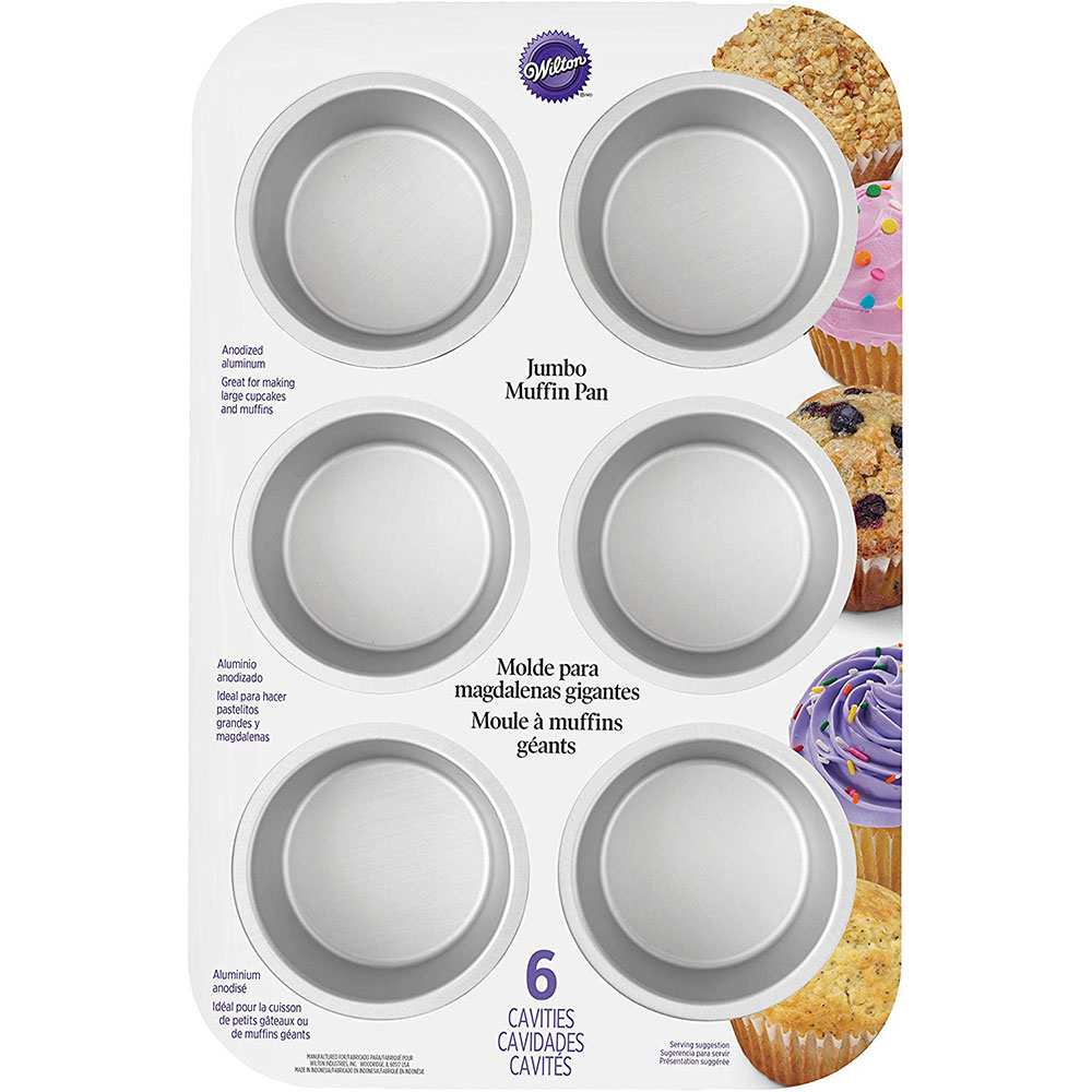 Wilton Giant Cupcake Pan, 6-Cup Jumbo Muffin and Pan