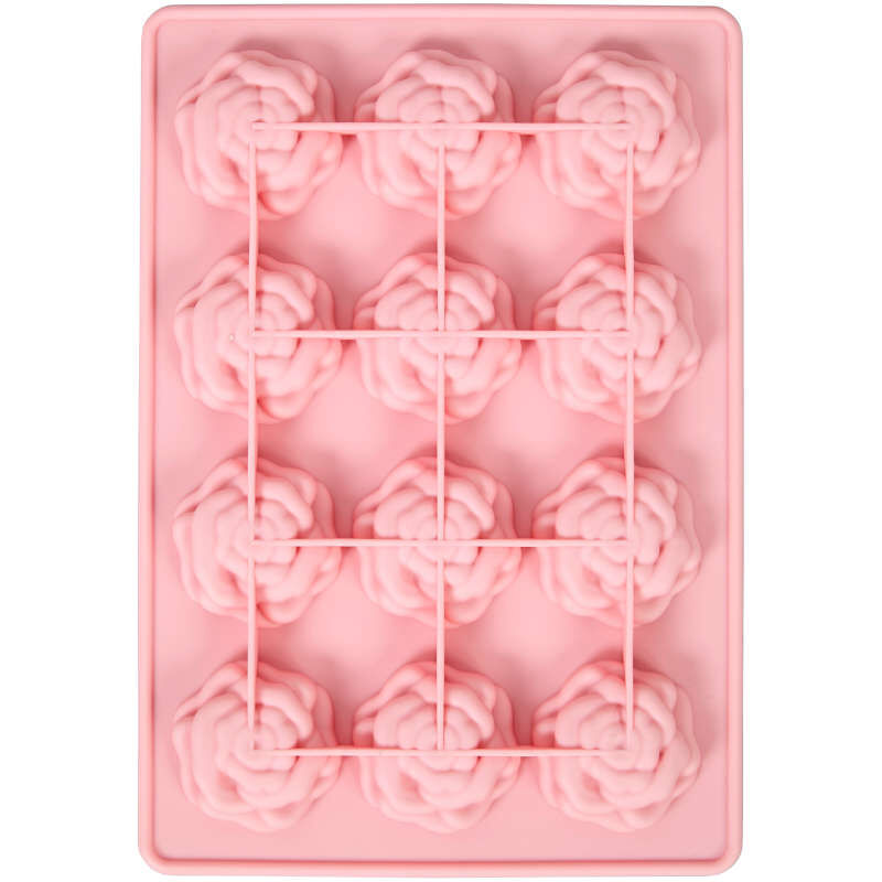 Open Rose Silicone Chocolate Candy Mold