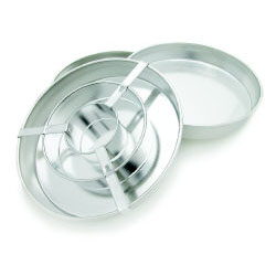 WILTON 2005 Checkerboard Cake Bakeware Set 3 Round Pans 9 X 