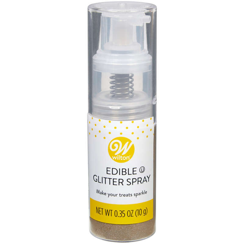 Rose Gold Edible Glitter Spray - Edible Powder Dust Spray Glitter for Food,  Drinks, Strawberries, Muffins, Cake Decorating. FDA Compliant (4 Gram