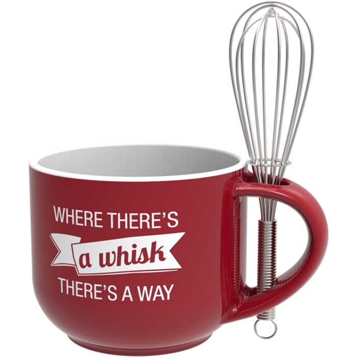 Red Baking Mug & Whisk Set BI05301 Country Kitchen SweetArt