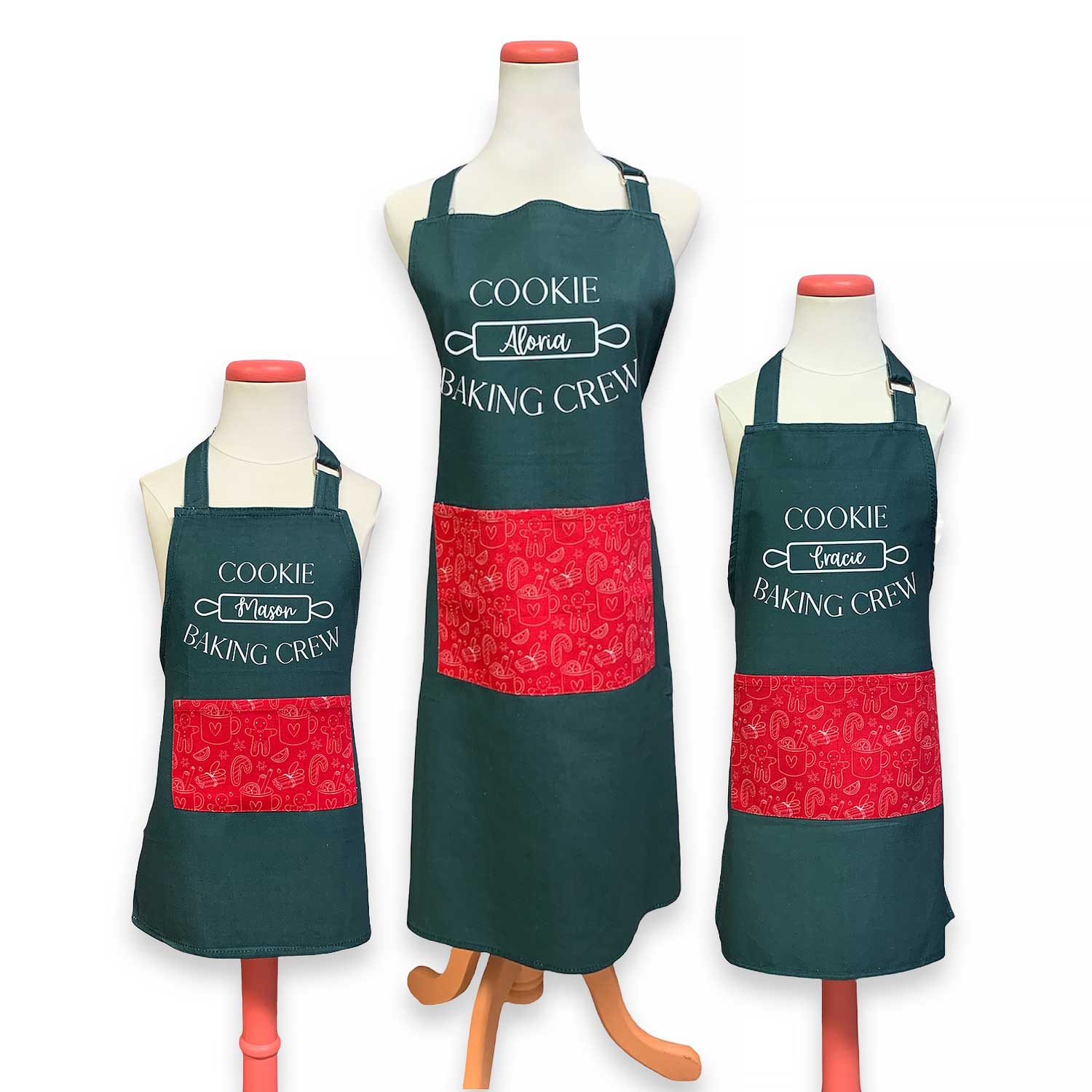 Handstand Kitchen Mother and Daughter Donut Shoppe 100% Cotton Apron Set