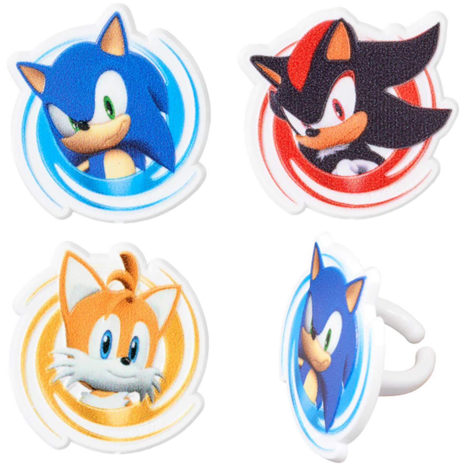 Sonic Hedgehog Cupcake toppers